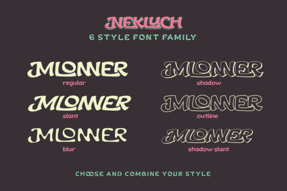 Nekluch Font PNG with transparent background - Preview 1