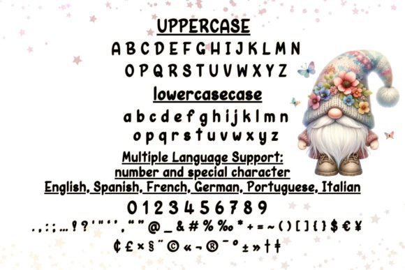 Pastel in Full Bloom Font PNG with transparent background - Preview 4