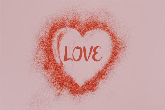 Rainbow Valentine Font PNG with transparent background - Preview 3