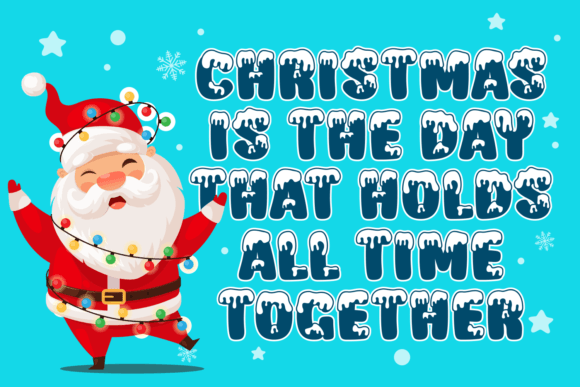 Snow Hooh Font PNG with transparent background - Preview 1