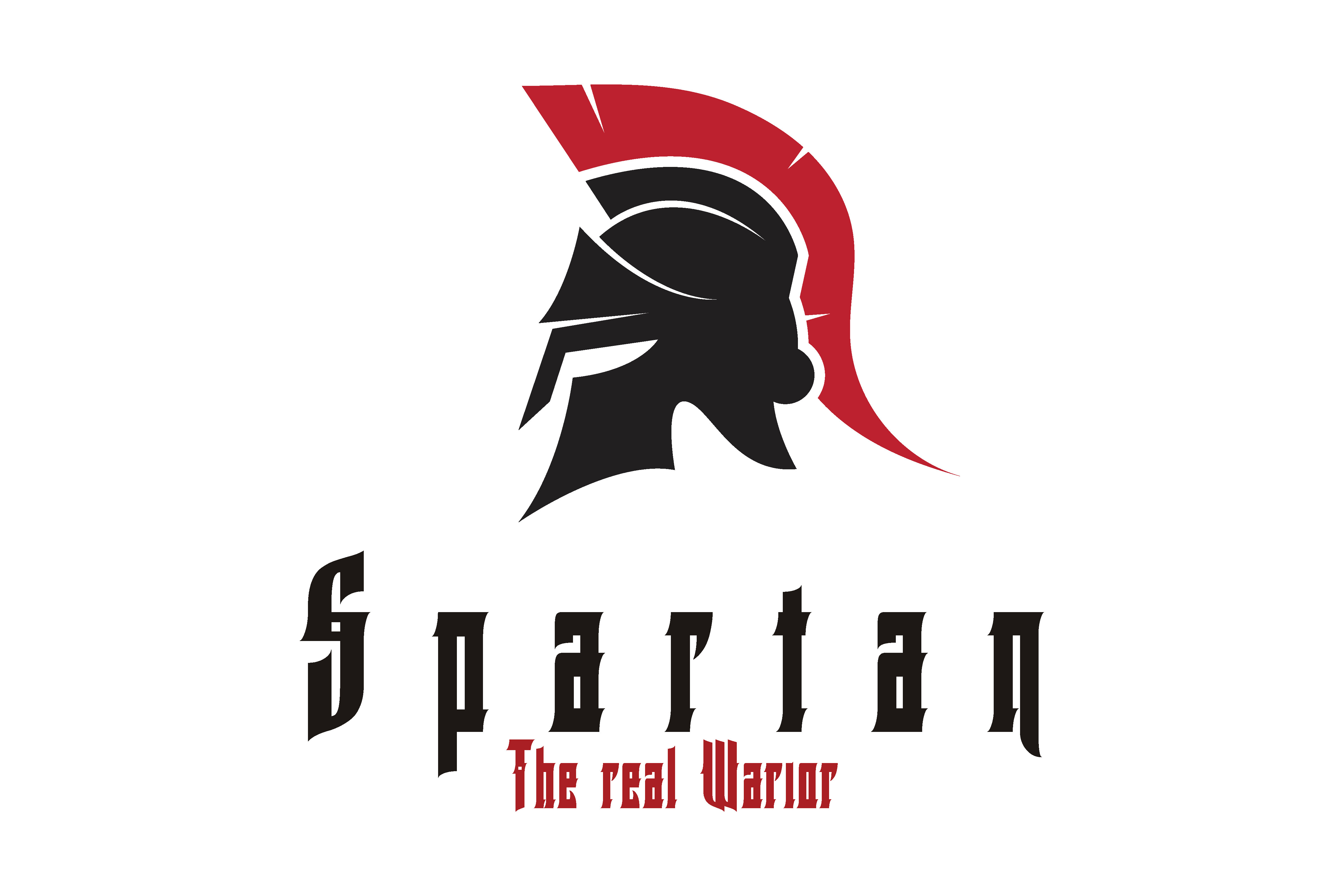 Spartan Helmet Warior Logo Vector Icon