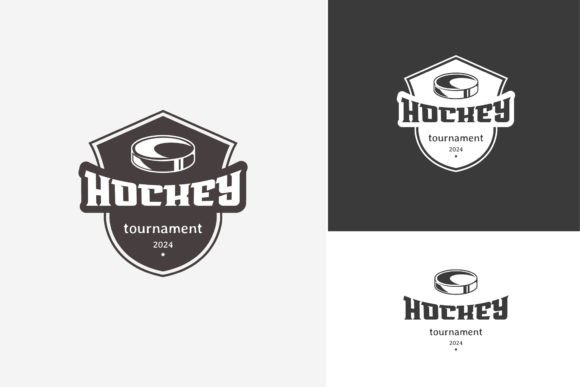 Hockey Logo Design Template Emblem Sign