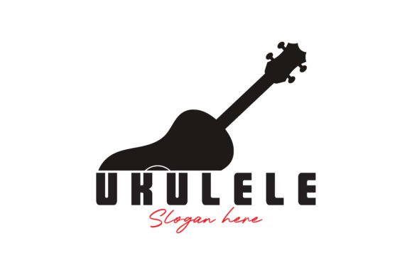 Ukulele Logo Vector Icon Illustration