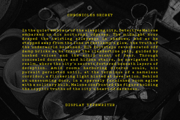 Chronicles Secret Font - Preview 5