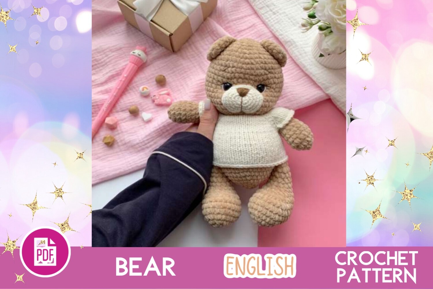 Crochet Bear / Teddy Toy Pattern PDF
