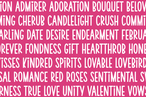 Cupid's Candies Font - Preview 1