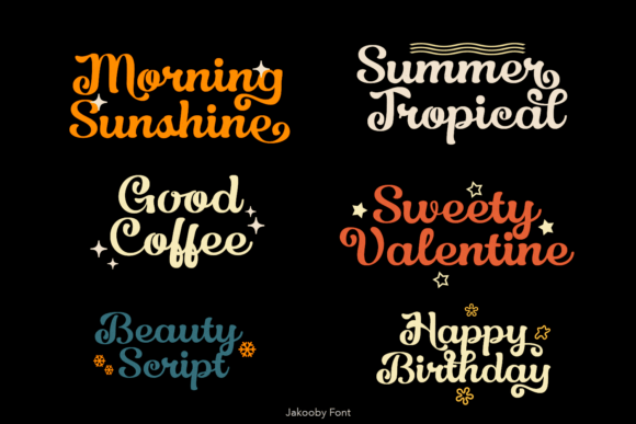 Jakooby Font PNG with transparent background - Preview 6