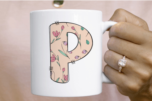 Love Floral Font PNG with transparent background - Preview 3