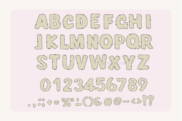 Love Floral Font PNG with transparent background - Preview 5