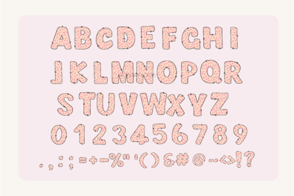 Love Floral Font PNG with transparent background - Preview 6