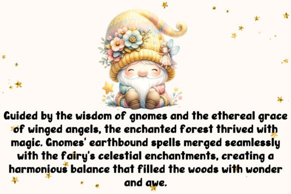 Magical Gnome Fairy Font PNG with transparent background - Preview 3