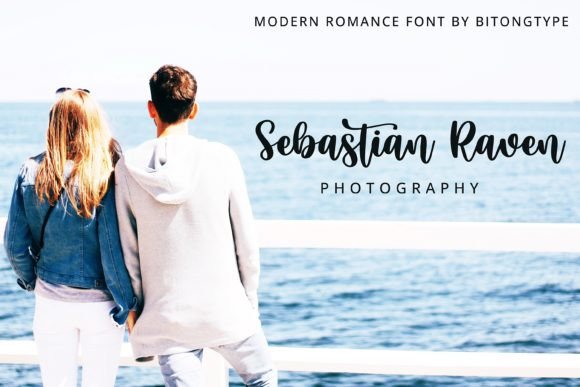 Modern Romance Font PNG with transparent background - Preview 4