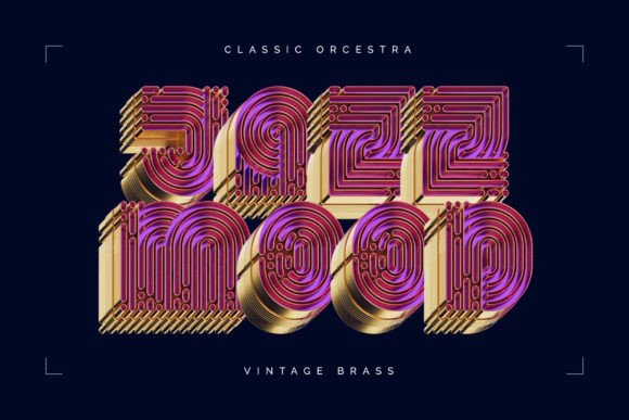 Musical Box Font PNG with transparent background - Preview 1