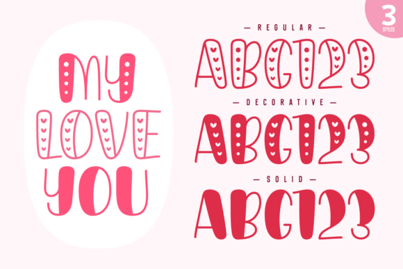 Pinky Loves Font PNG with transparent background - Preview 1