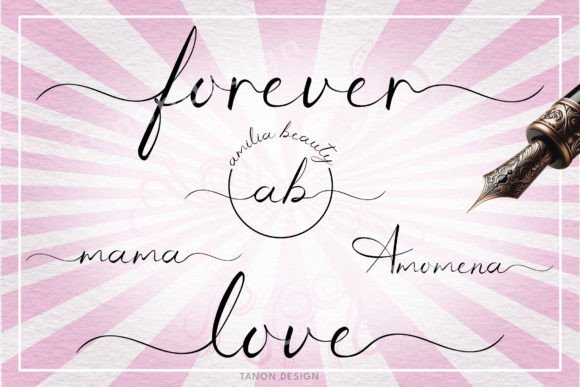 Romeo Wedding Font PNG with transparent background - Preview 1