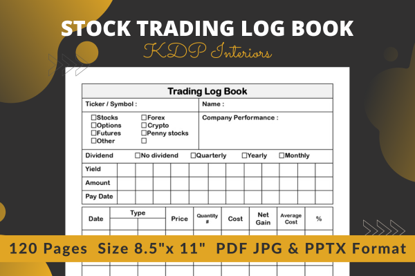 Stock Trading Log Book Interior Graphic by SOUDOU shop · Creative Fabrica