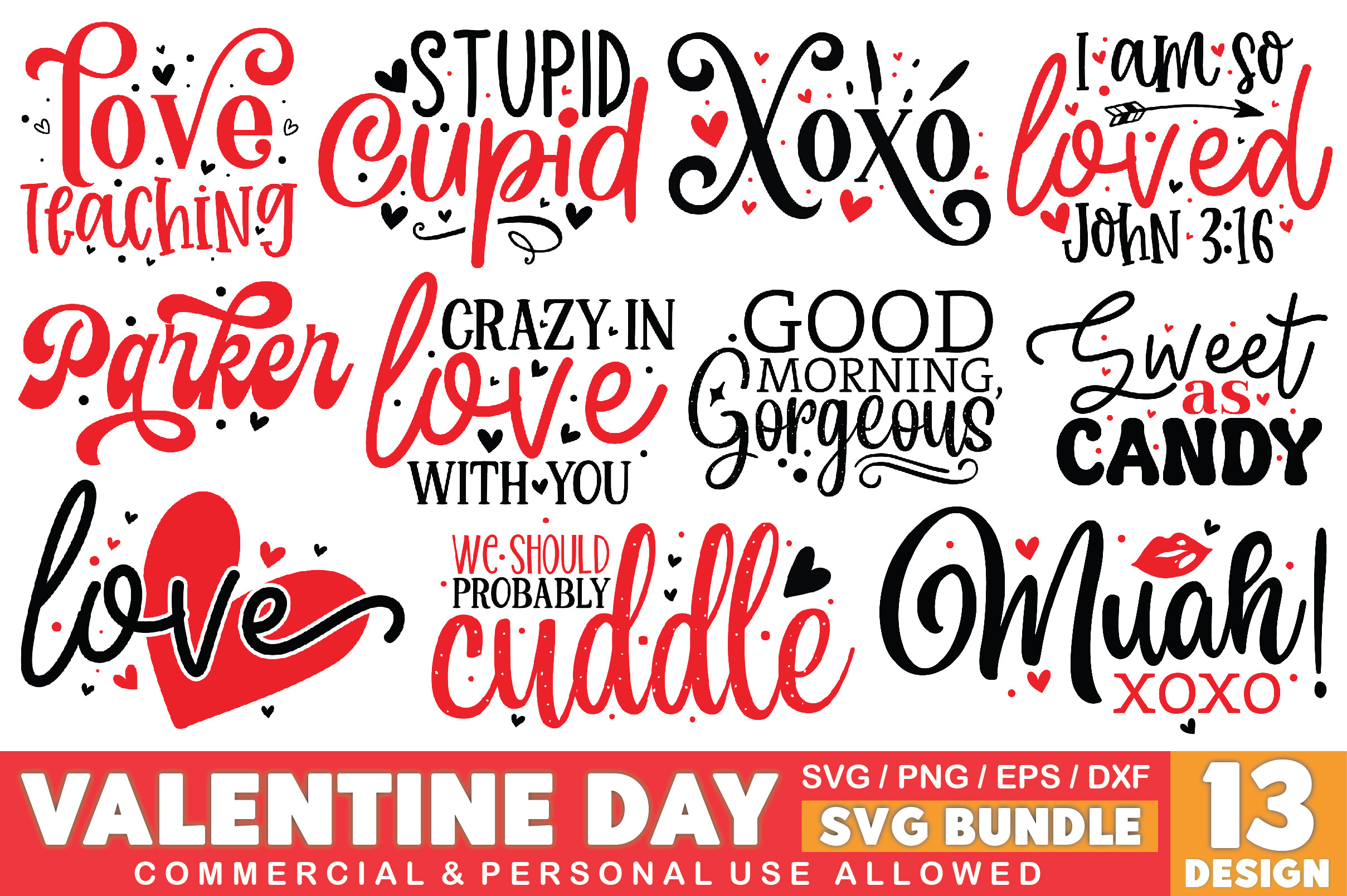 Valentines Day SVG Bundle Graphic by crafthome · Creative Fabrica