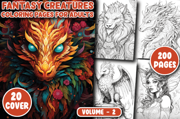 Fantasy Creatures Coloring Pages