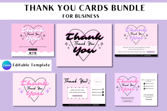 Thank You Card Canva Template