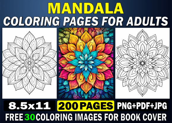 200 Mandala Coloring Pages for Adults
