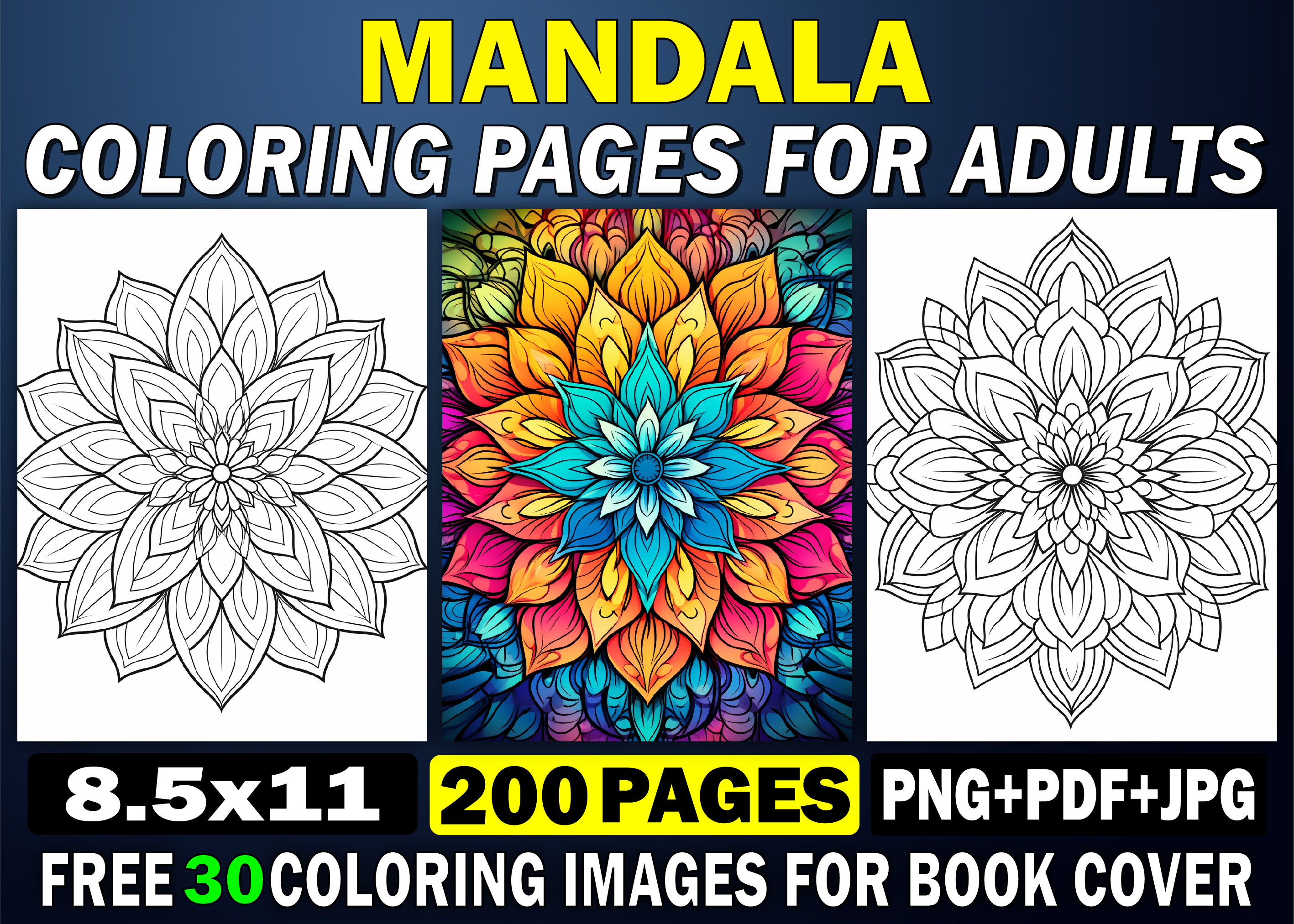 200 Mandala Coloring Pages for Adults