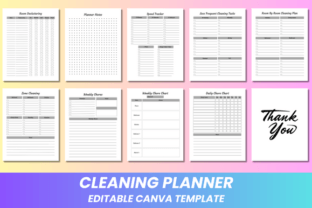 Editable Cleaning Planner Canva KDP Graphic by DIGITAL PRINT BOX ...