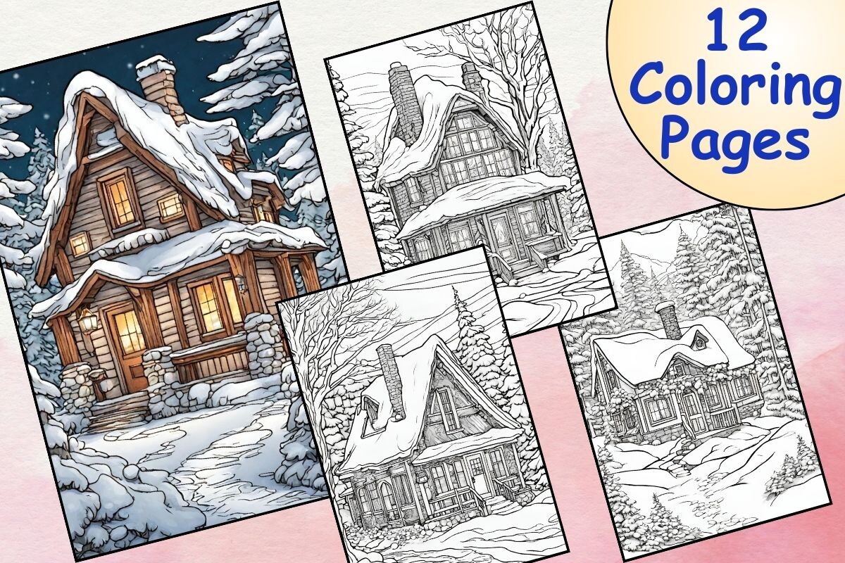 Gingerbread House Coloring Pages