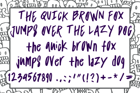 Impulsive Marker Font PNG with transparent background - Preview 3
