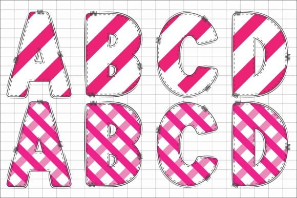 Love Alphabet Font PNG with transparent background - Preview 1