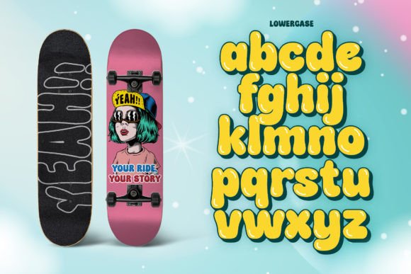 Puddy Gum Font PNG with transparent background - Preview 5