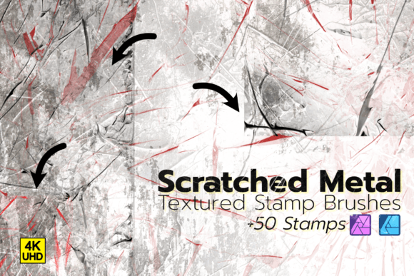 Affinity Brush Scratched Textured Metal Graphic Add-ons By Affinity Noise
