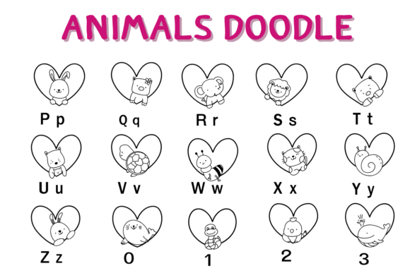 Animals Doodle Font - Preview 2