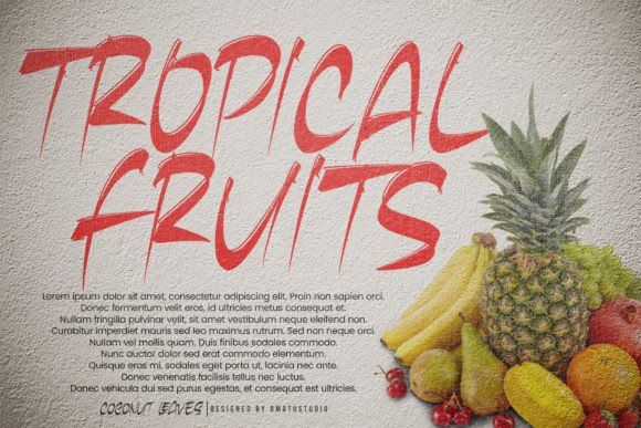 Coconut Leaves Font - Preview 1