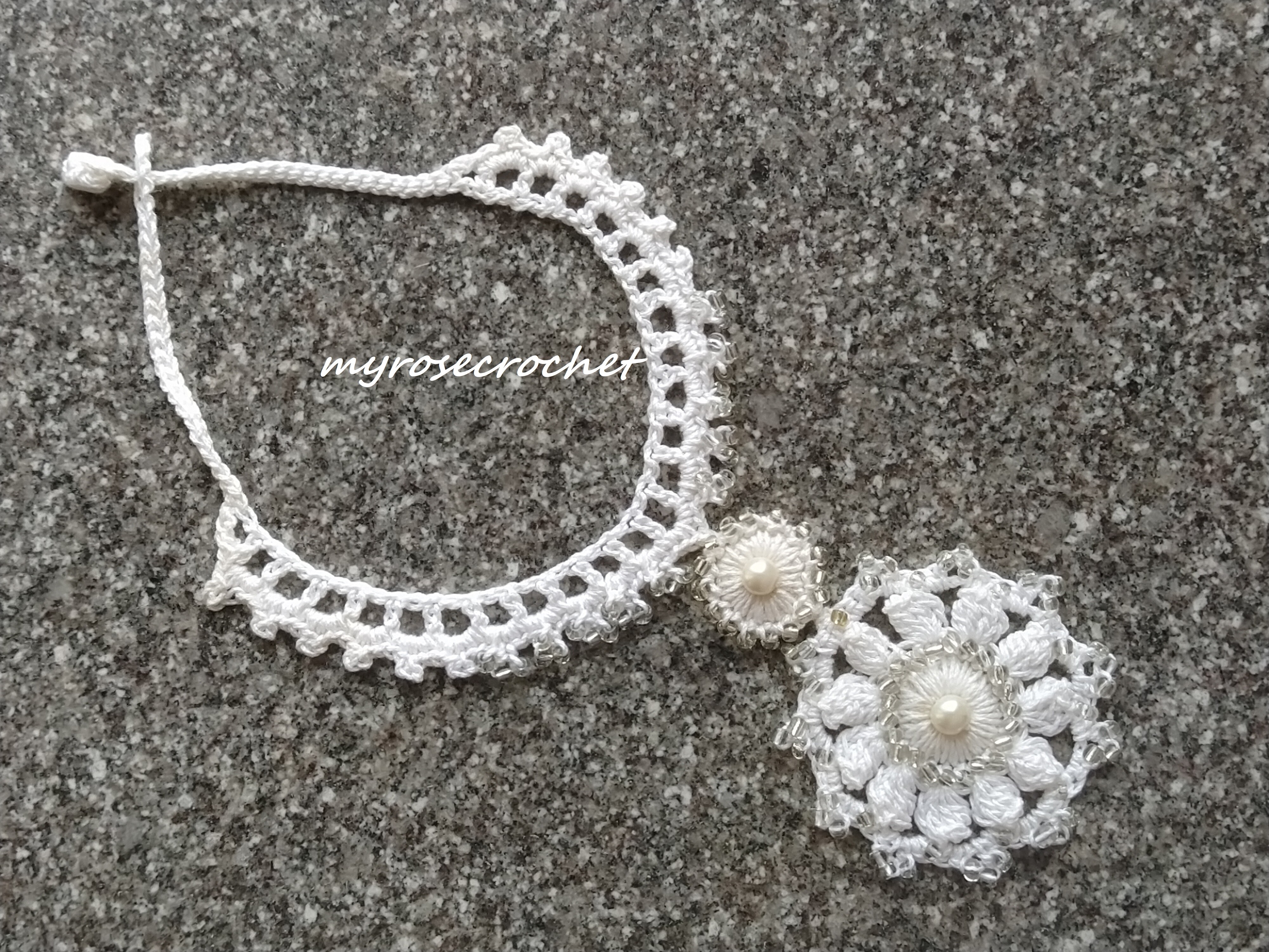 Crochet Classic Beaded Necklace Pattern