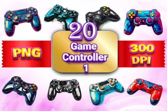 Game Controller Clipart Bundle Graphic by Musera Design · Creative Fabrica