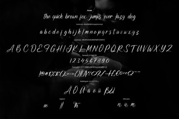 Gasthon Font font preview - 4