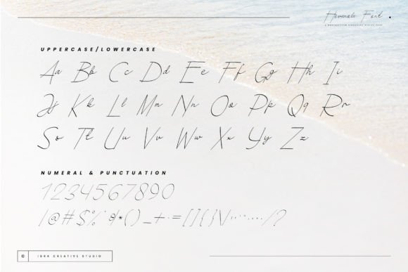 Hevanola Font PNG with transparent background - Preview 2