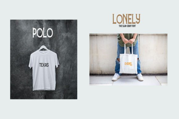 Lonely Font PNG with transparent background - Preview 6