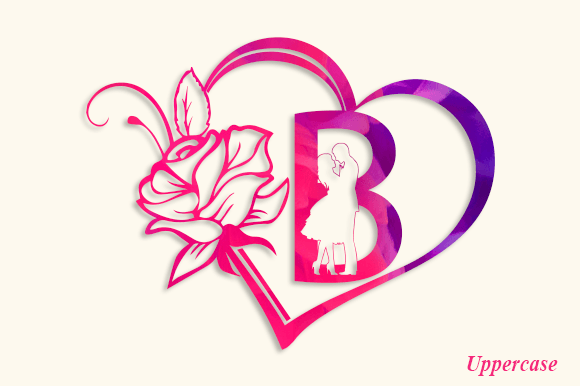 Mi Amor Monogram Font PNG with transparent background - Preview 1