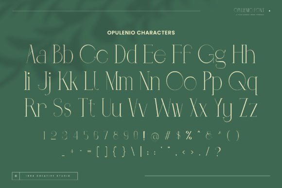 Opulenio Font PNG with transparent background - Preview 4