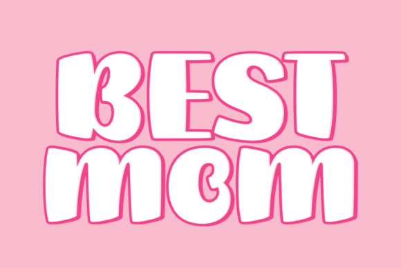 Simple Barbie Font PNG with transparent background - Preview 1
