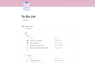 To-Do List Notion Template Graphic by HitaNotion · Creative Fabrica