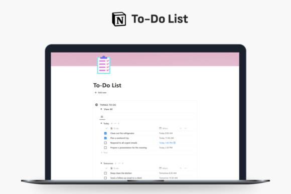 To-Do List Notion Template