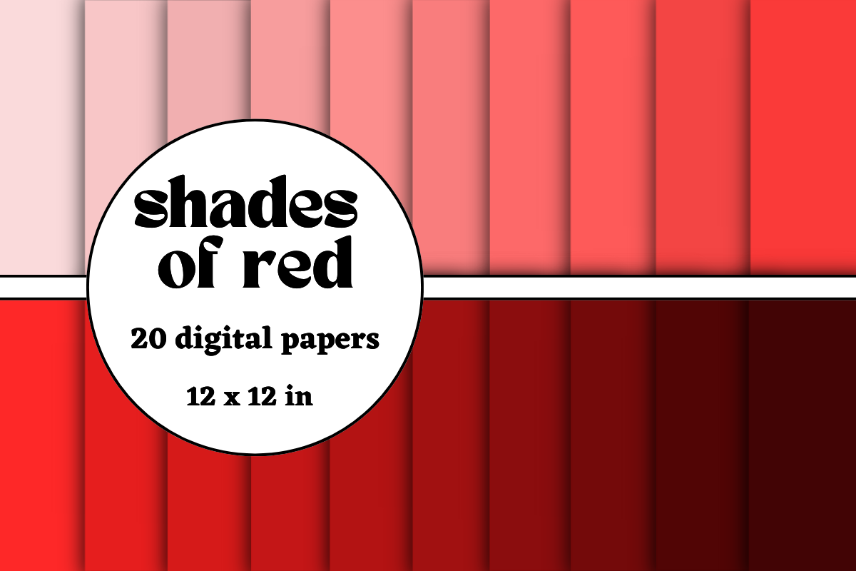 Shades of Red Digital Papers Graphic by lam designs · Creative Fabrica
