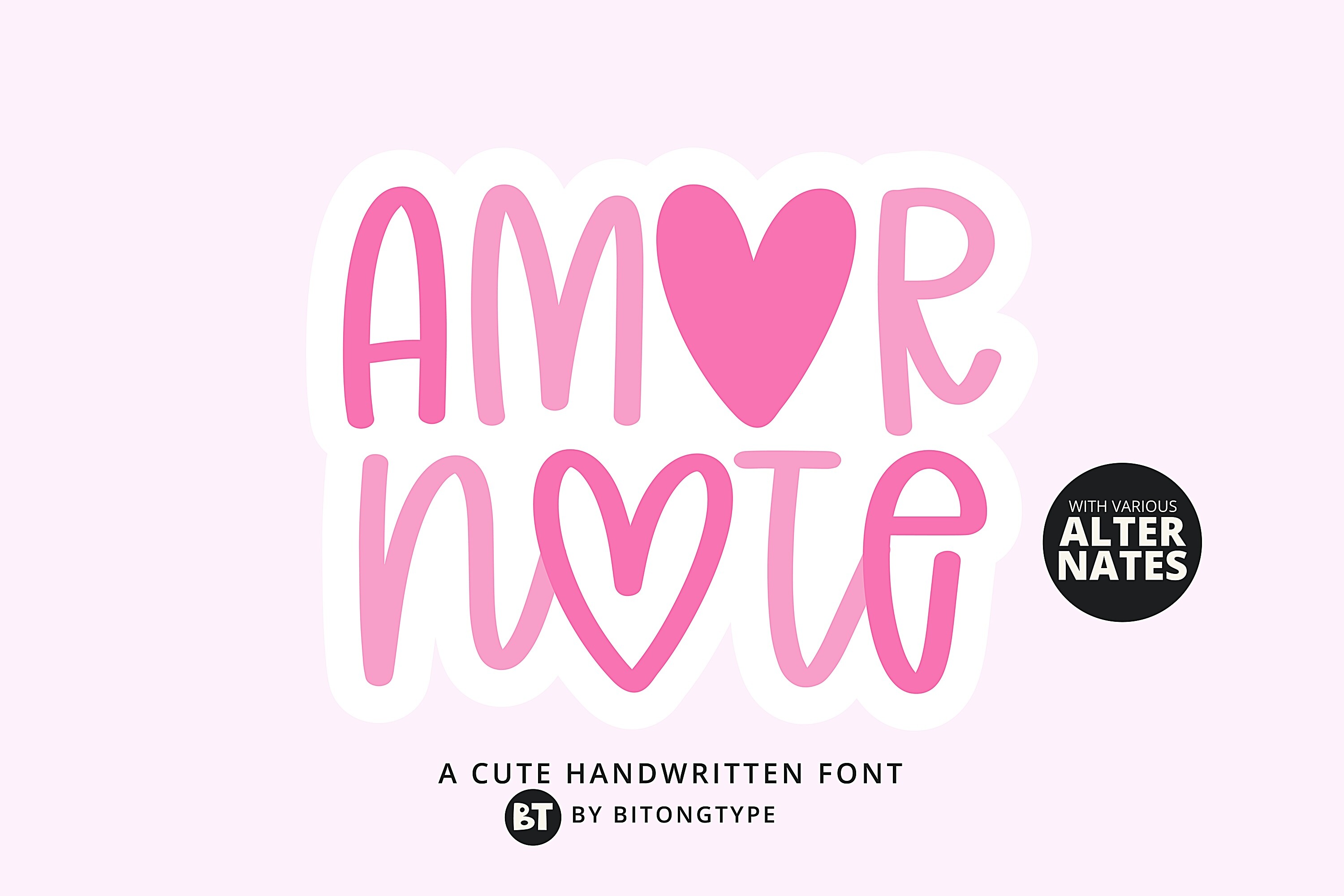 Amor Note Font