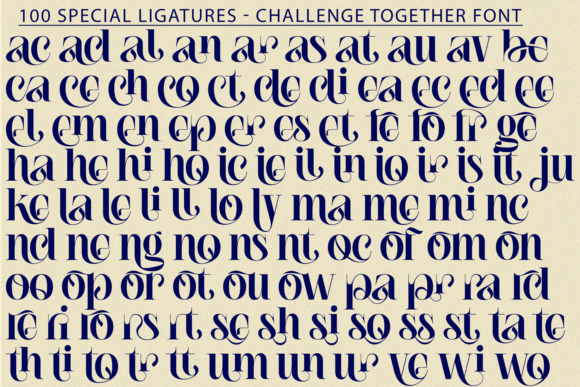 Challenge Together Font - Preview 5