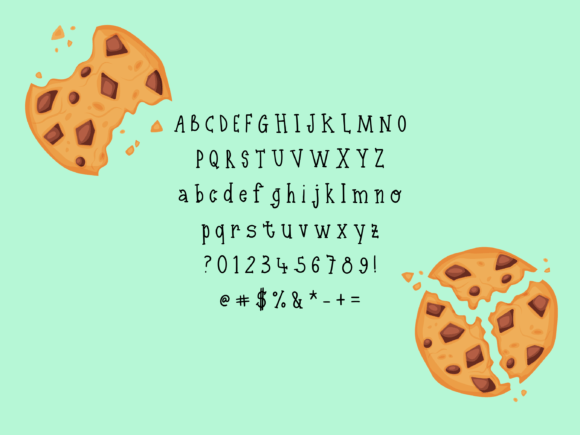 Cookie Dough Hero Font PNG with transparent background - Preview 2