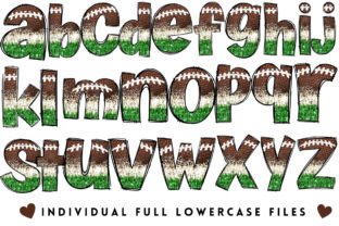 FOOTBALL LEATHER & SEQUIN DOODLE LETTERS Graphic by Me 2 You Digitals ...