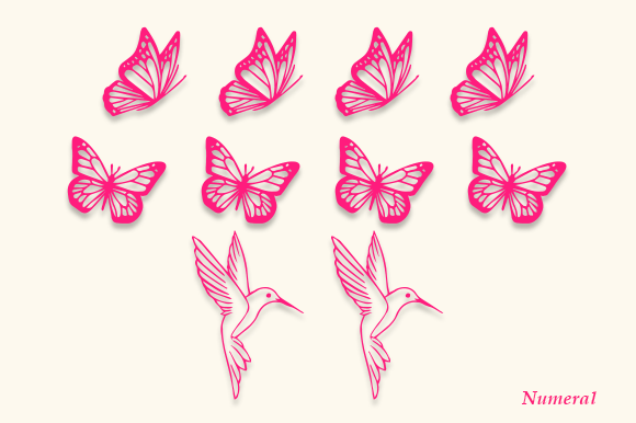 Flower Lily Monogram Font - Preview 4