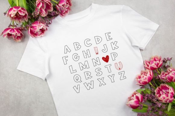 Heart Lover Outline Font - Preview 4